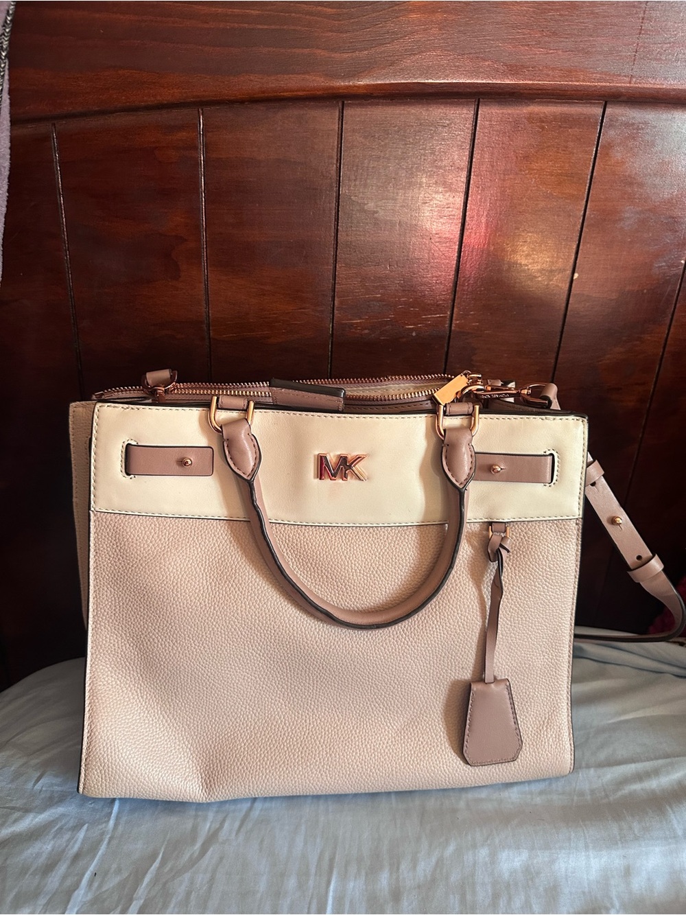 Michael Kors Reagan Large Leather Satchel